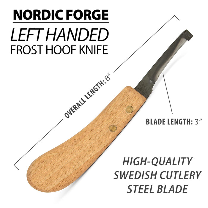 Frost Hoof Knife, Left Hand, 8"L