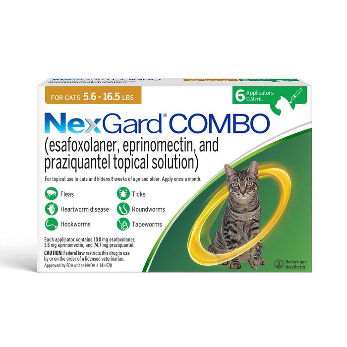 Nexgard Combo Topical for Cats - Jeffers - Animal Health & Wellness > Flea & Tick Control