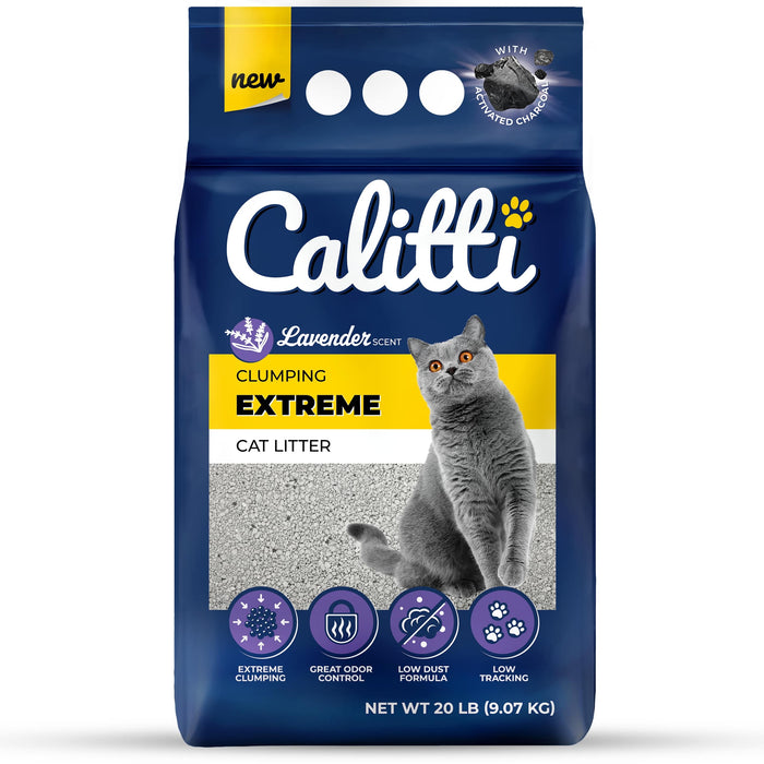 Calitti Extreme Lavender Ultra-Absorbent Cat Litter, 20 lbs