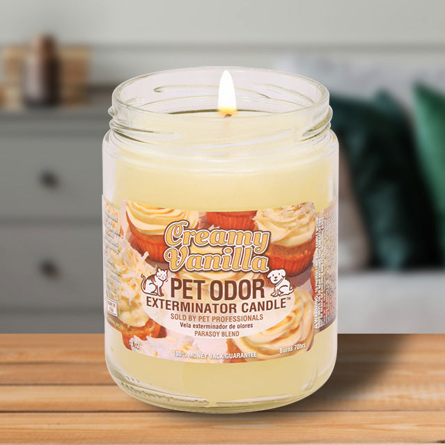 Pet Odor Exterminator Candle, Creamy Vanilla, 13 oz