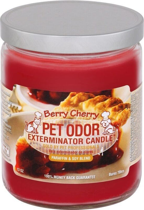 Pet Odor Exterminator Candle, Berry Cherry, 13 oz