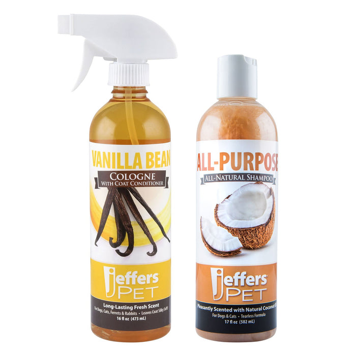 Jeffers Coco Bean Pet Shampoo & Cologne, 2 Piece Kit