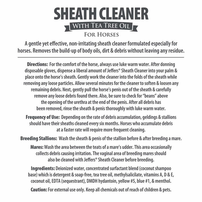 Jeffers Equine Sheath Cleaner for Horses, 16 oz