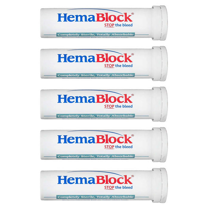 HemaBlock Hemostatic Powder, 2 gm Tube/Sachet, 5 pk