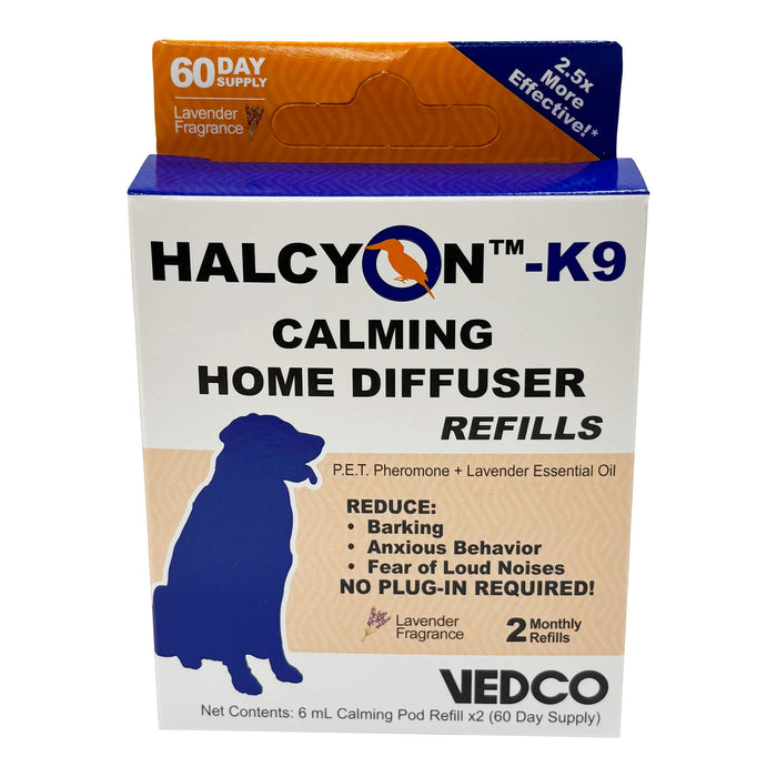 Halcyon K9 Diffuser Refill, 2pk Color Blue/Orange