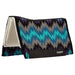 Weaver Synergy Contoured Performance Wool and Felt Stampede Saddle Pad Color Gray & Purple