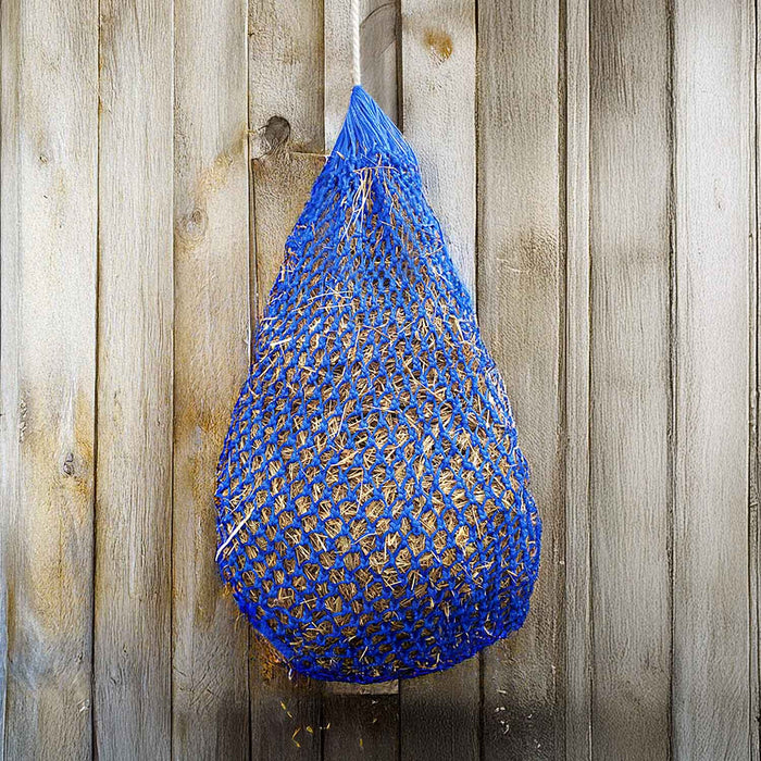 Jeffers Ultra Slow Feed 1" x 1" Hay Net for Horses, Royal Blue