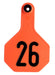 Y-Tex Numbered Cattle Ear Tag ID, Medium - Orange 126-150 