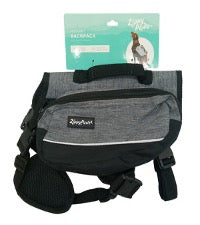 Zippy Paws Lightweight Adventure Backpack, Graphite Size Large