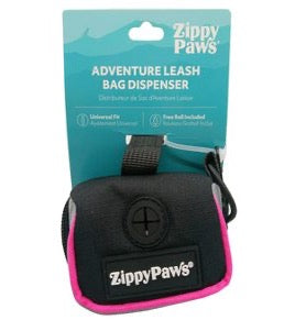 Zippy Paws Adventure Leash Bag Dispenser, Hibiscus Pink Color Hibiscus Pink