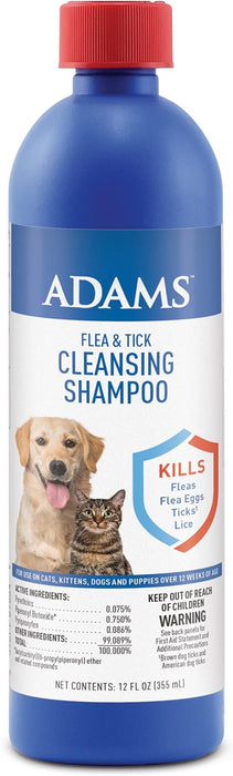 Adams Flea & Tick Cleansing Shampoo - Jeffers - Animal Health & Wellness > Flea & Tick Control