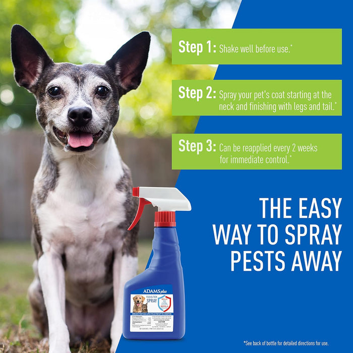 Adams Plus Flea & Tick Spray - Jeffers - Animal Health & Wellness > Flea & Tick Control