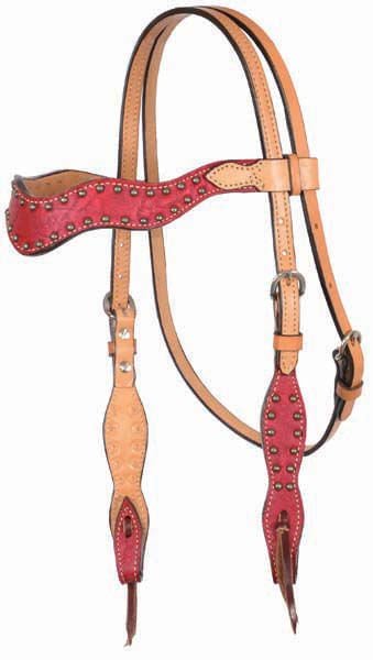 Alamo Saddlery Wave Tack Collection, Honey - Jeffers - Horse Supplies > Horse Tack > Bridles & Headstalls