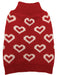 All Over Hearts Dog Sweater - Jeffers - Dog Supplies > Dog Apparel