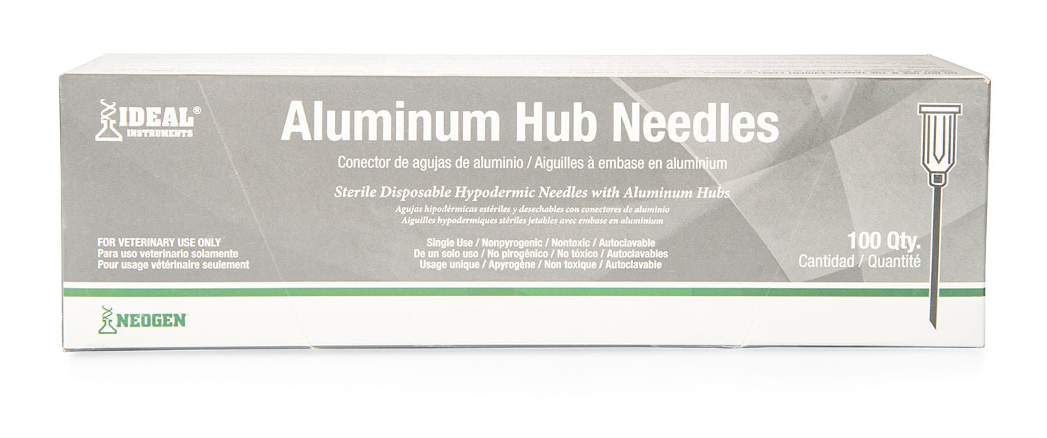 Aluminim Hub Needles, Box of 100 - Jeffers - Animal Health & Wellness > Medical Supplies