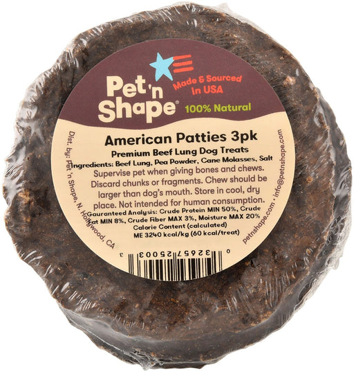 American Patties Premium Beef Lung Dog Treats - Jeffers - Dog Supplies > Dog Treats