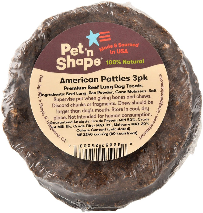 American Patties Premium Beef Lung Dog Treats - Jeffers - Dog Supplies > Dog Treats