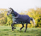 Amigo Bravo 12 Plus Horse Turnout Blanket with 250 gram fill, Navy/Aqua - Jeffers - Horse Supplies > Horse Blankets & Sheets