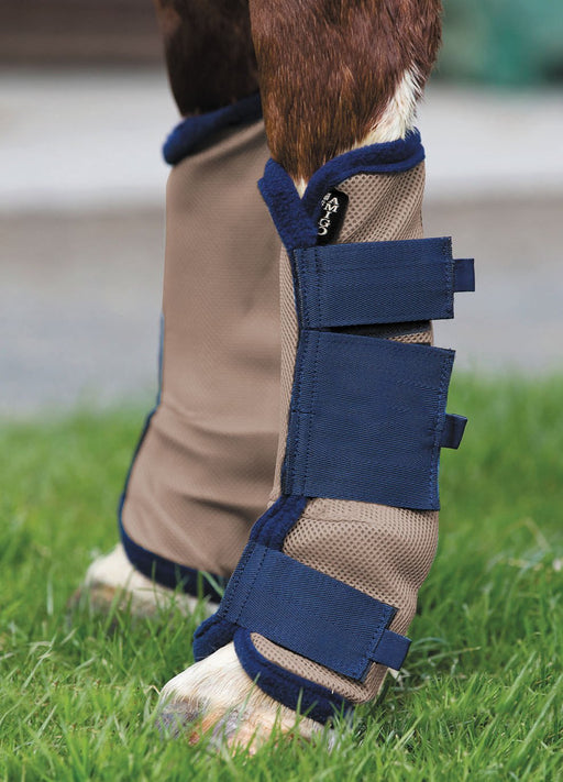 Amigo Fly Boots, Bronze/Navy - Jeffers - Horse Supplies > Horse Boots & Leg Wraps