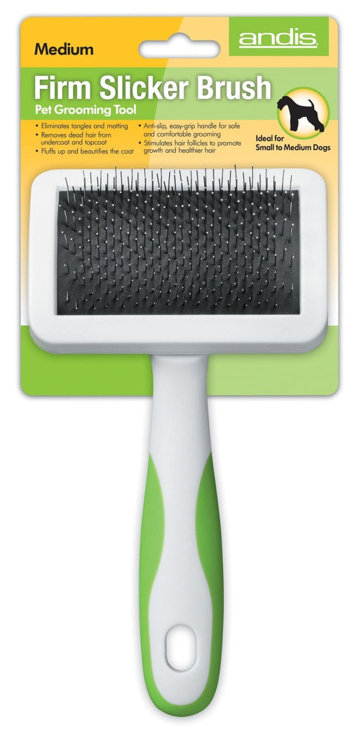 Andis Medium Firm Slicker Brush - Jeffers - Animal & Pet Supplies > Pet Grooming > Pet Combs & Brushes