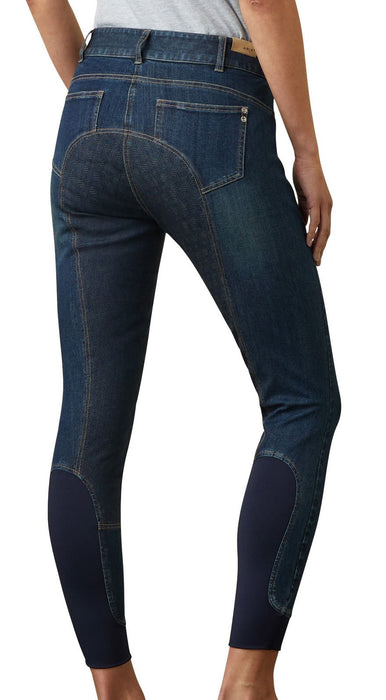 Ariat Halo Denim Full Seat Breech, Birch Marine - Jeffers - Women > Women's Riding & Equestrian Clothes