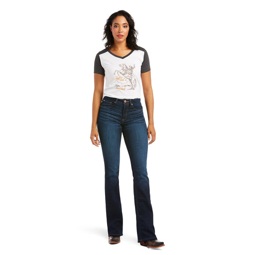 Ariat R.E.A.L. High Rise Ballary Boot Cut Jean - Jeffers - Women > Women's Clothing > Women's Jeans, Pants, Shorts