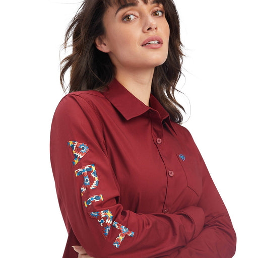 Ariat Team Kirby Stretch Shirt, Rouge Red - Jeffers - Women > Women's Clothing > Women's Shirts