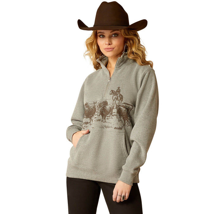 Ariat Women's 1/2 Zip Sweatshirt - Jeffers - Farm & Ranch Supplies > Apparel & Accessories