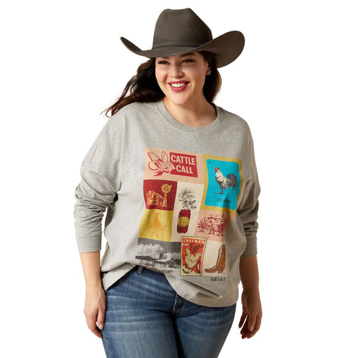 Ariat Women's Cattle Call Oversized Longsleeve Shirt - Jeffers - Farm & Ranch Supplies > Apparel & Accessories