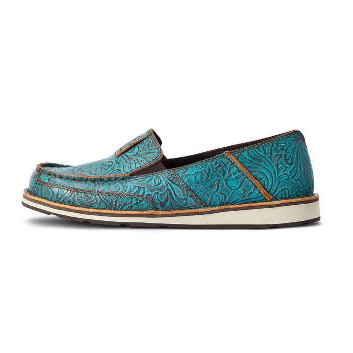 Ariat Womens Cruiser, Brushed Turquoise Floral Embossed - Jeffers - Women > Boys > Shoes, Boots