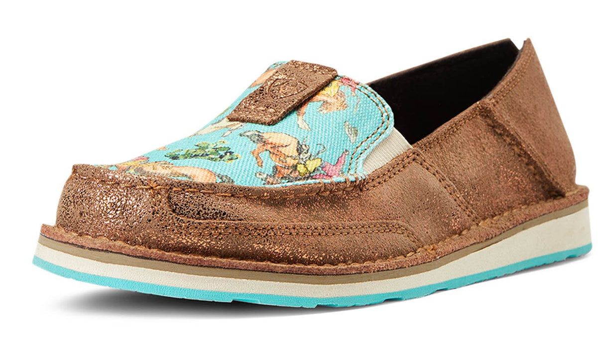 Ariat Women's Cruiser, Copper Metallic/Bucking Turquoise - Jeffers - Women > Boys > Shoes, Boots