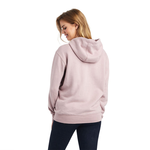 Ariat Women's Real Sequin Logo Hoodie, Rose Heather - Jeffers - Women > Women's Clothing > Women's Jackets & Outerwear