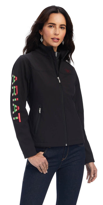 Ariat Women's Rosas Team Softshell Jacket, Black - Jeffers - Women > Women's Riding & Equestrian Clothes