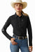 Ariat Women's Team Kirby Stretch Shirt, Black and Silver - Jeffers - Women > Women's Clothing > Women's Shirts