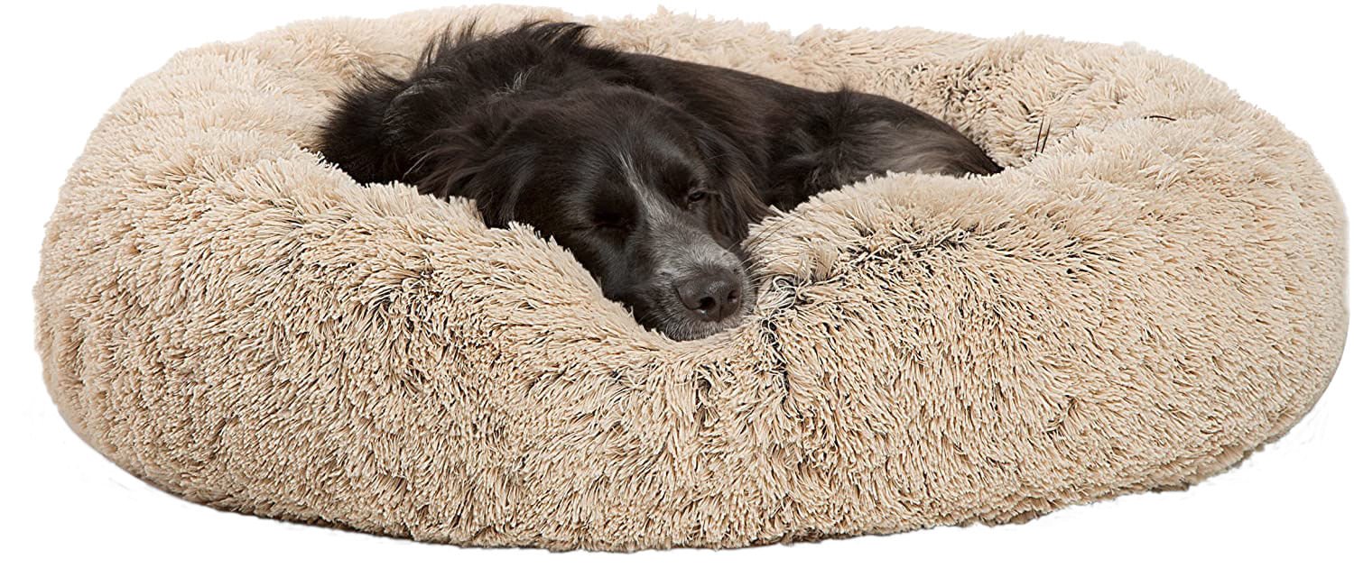 Arlee Shaggy Fur Donut Pet Bed, 28' x 9' - Jeffers - Dog Supplies > Dog Beds