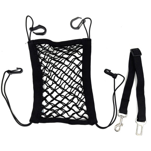 Auto Pet Seat Belt Leash with Net Divider - Jeffers - Animal & Pet Supplies > Animal & Pet Supplies