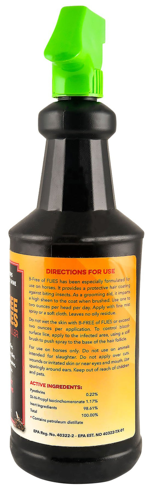 B - Free of Flies - Bug Killer for Flies & Mosquitoes - Jeffers - Animal Health & Wellness > Fly & Insect Control