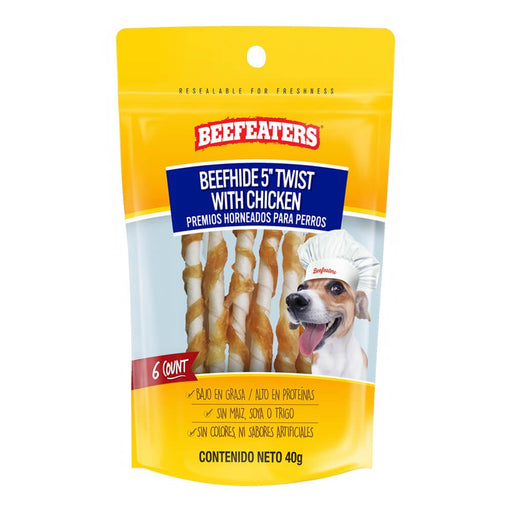 Beefeaters Beefhide 5' Twists with Chicken - Jeffers - Dog Supplies > Dog Treats