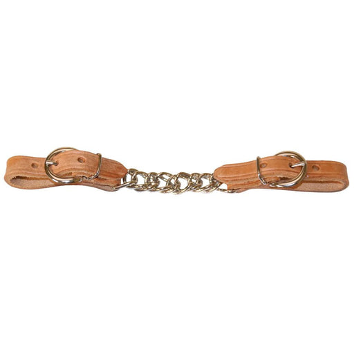 Berlin Custom Leather Flat Link Single Curb Chain - Jeffers - Horse Supplies > Horse Tack > Bridle Bits