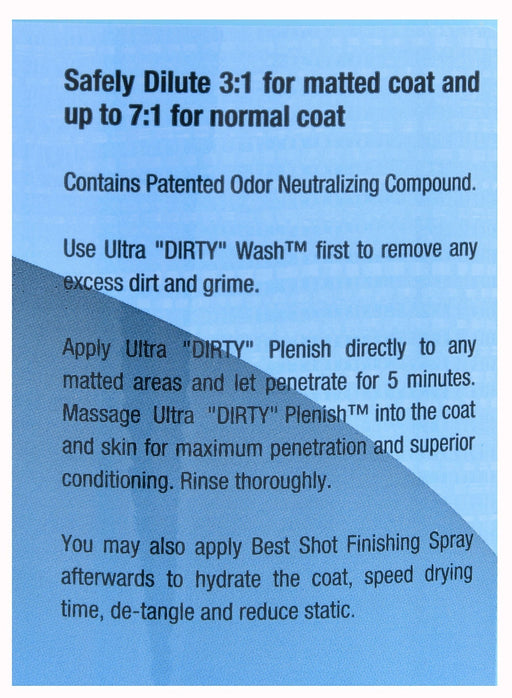 Best Shot Ultra Dirty Plenish Conditioner - Jeffers - Animal & Pet Supplies > Pet Grooming > Pet Shampoo & Conditioner