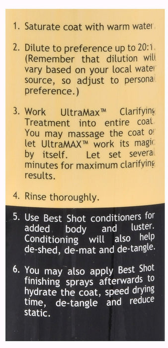 Best Shot UltraMAX Pro Clarifying Shampoo - Jeffers - Animal & Pet Supplies > Pet Grooming > Pet Shampoo & Conditioner