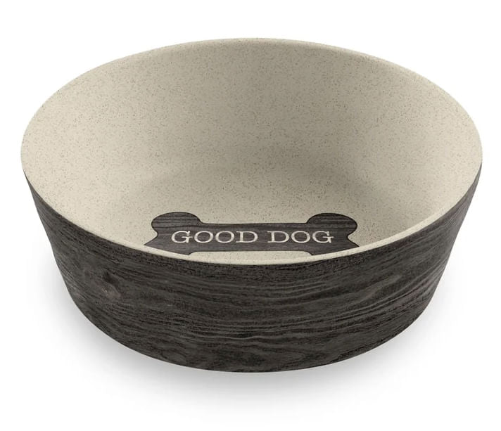 Blackened Wood Bone Bowl - Jeffers - Animal & Pet Supplies > Pet Bowls, Feeders & Waterers