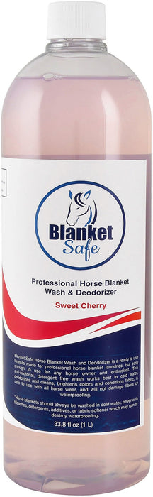 Blanket Safe Professional Horse Blanket Wash & Deodorizer, 32 oz - Jeffers - Horse Supplies > Horse Blankets & Sheets