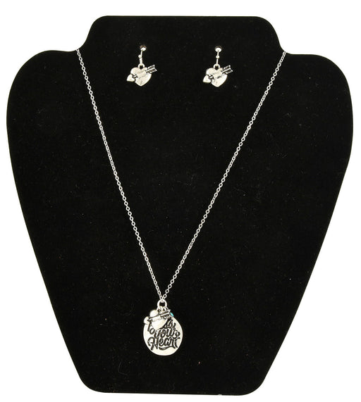 'Bless Your Heart' Necklace & Earring Set - Jeffers - Dog Supplies > Dog Supplies