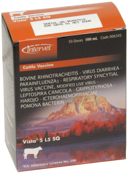 Bovilis Vista® 5 L5 SQ CFP - Jeffers - Animal Health & Wellness > Vaccines