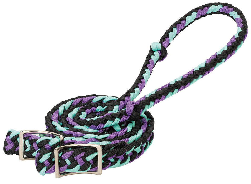 Braided Nylon Barrel Reins - Jeffers - Horse Supplies > Horse Tack