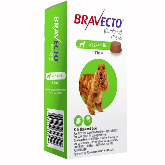 Bravecto Chews for Dogs, 1 Chew - Jeffers - Animal Health & Wellness > Flea & Tick Control