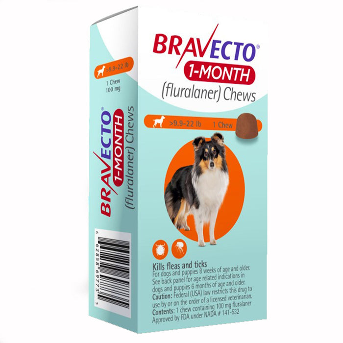 Bravecto Chews for Dogs, 1 Month - Jeffers - Animal Health & Wellness > Flea & Tick Control