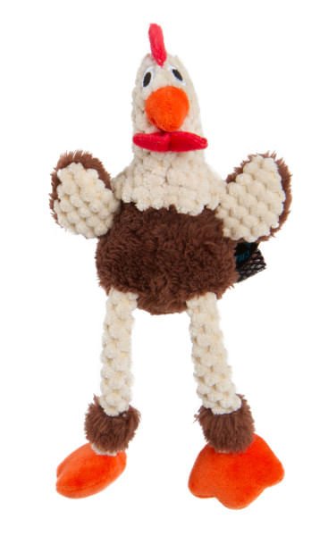 Brown Skinny Rooster Dog Toy - Jeffers - Dog Supplies > Dog Toys