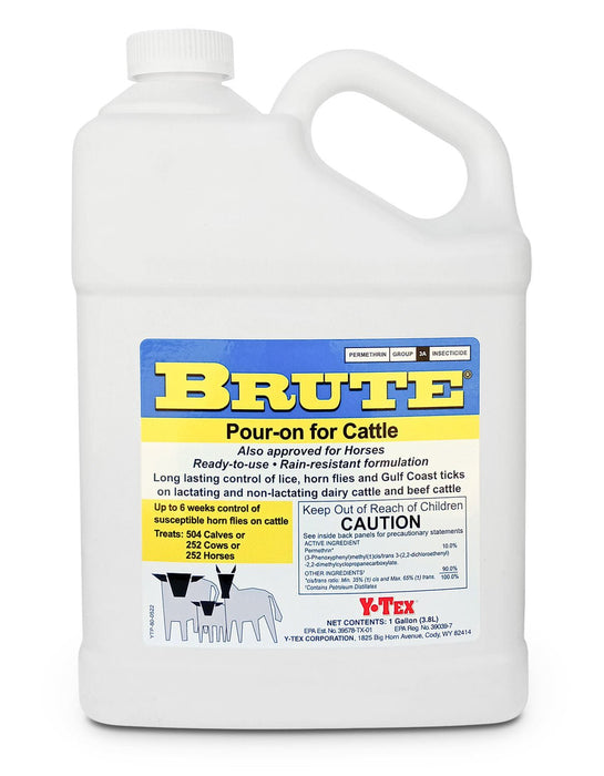 Brute Pour - On Insecticide - Jeffers - Animal Health & Wellness > Fly & Insect Control